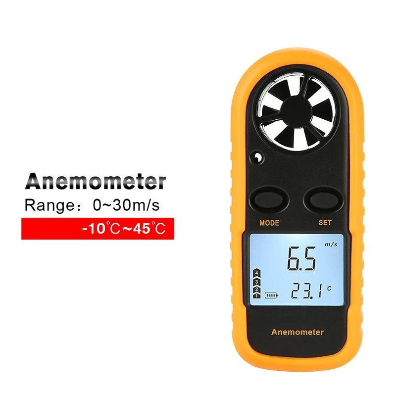 Imagem -03 - Anemômetro Digital de Bolso Anemômetro Inteligente Escala de Velocidade do Vento e ar Mede com Precisão a Velocidade do Vento Temperatura Anemometro
