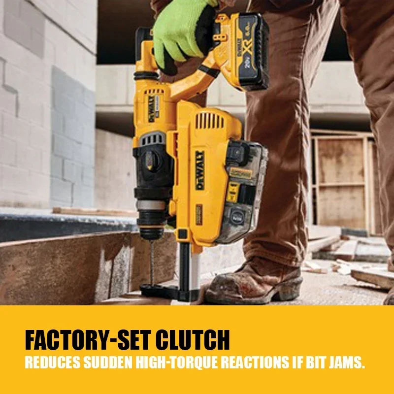 DEWALT DCH263 1-1/8in Brushless Cordless SDS Plus D-Handle Rotary Hammer DWH205DH Dust Extractor 20V Power Tools Bare Tool