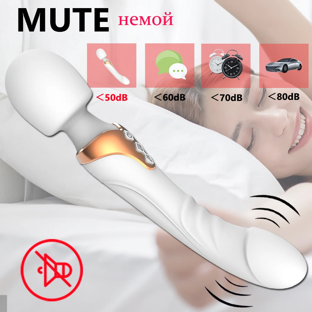 Powerful Dildos Vibrator Dual motor silicone large size Wand G-Spot Massager Sex Toy For Couple Clitoris Stimulator for Adults