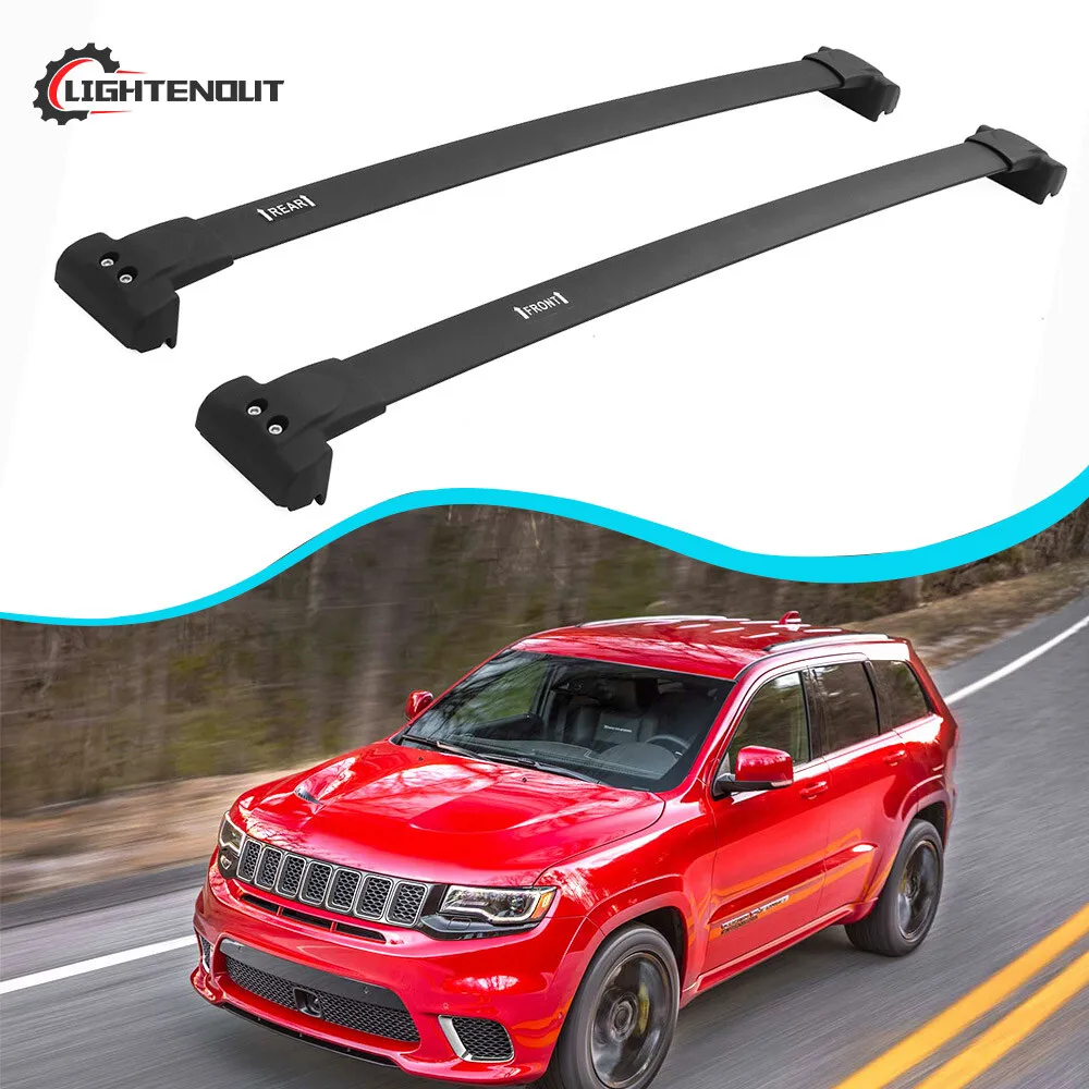 

2P Roof Rack Cross Bars For 2011-2021 Jeep Grand Cherokee Cargo Carrier Luggage