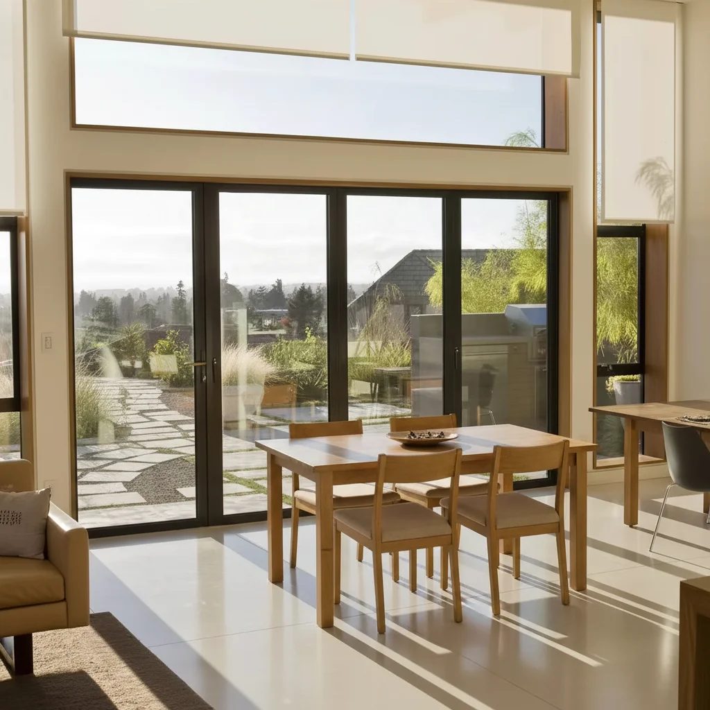 Minimalist Style Manual Folding Door Space Saving Design Multiple Panels Accordion Folding Doors Soundproof Fold Able Doors