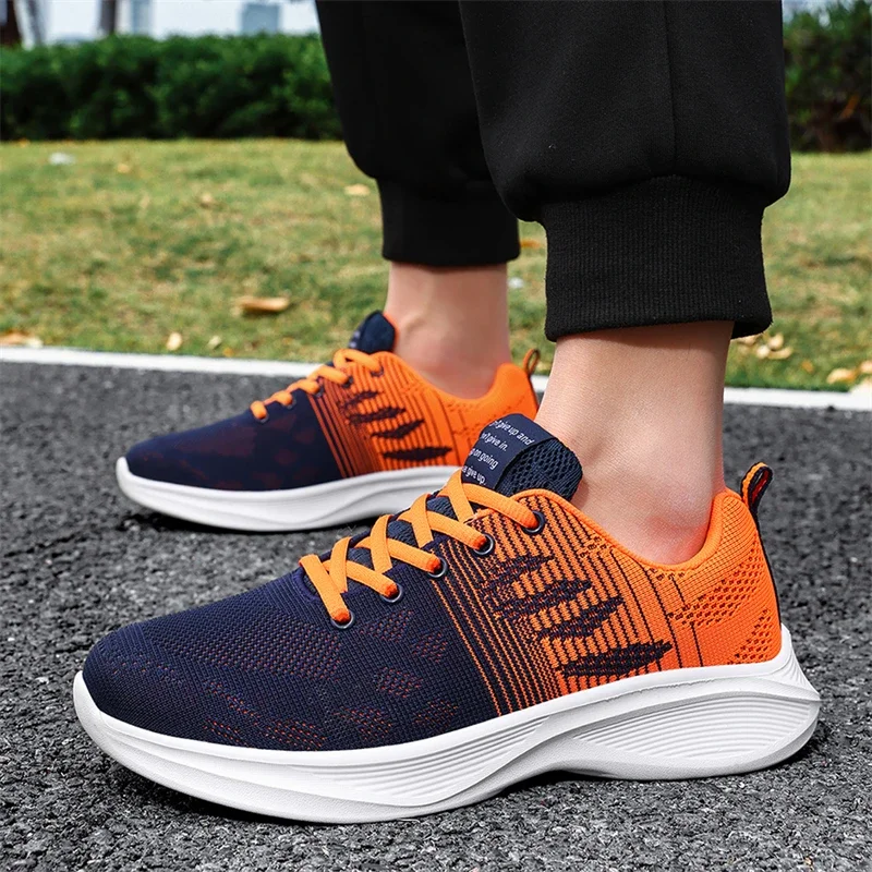 

Fashion Men's Running Shoes Breathable Knit Casual Sneakers For Men Walking Shoes Comfortable Non-slip Sports Shoes Man Trainers