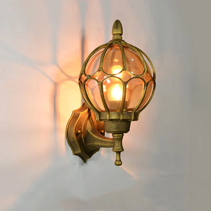 European Outdoor Waterproof Wall Lamp Retro Villa Garden Porch Lights Indoor Aisle Corridor Balcony Lighting Decor Luminaire