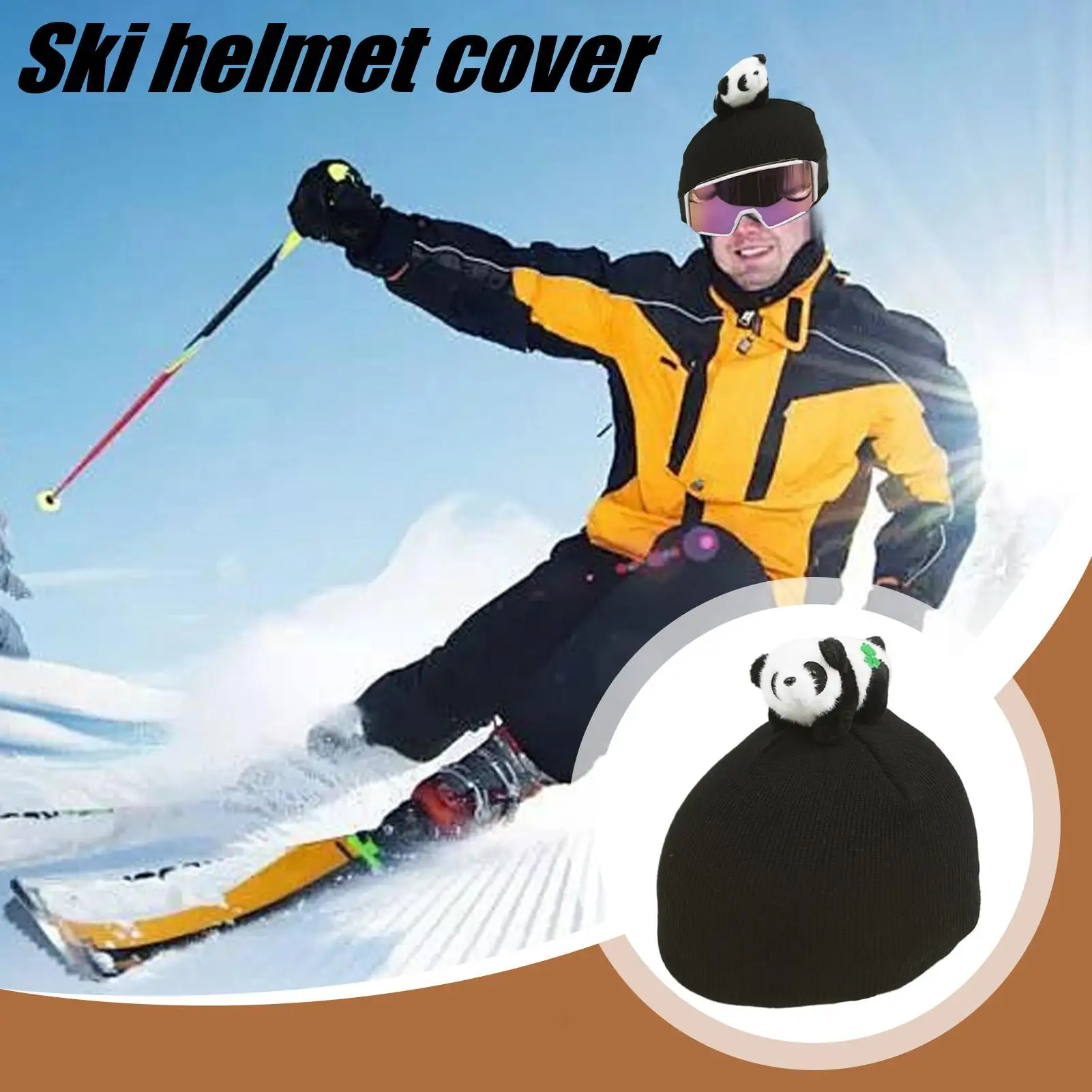 

Cute Warm Helmet Cover Thick Fleece Liner for Ski, Snowboard, Motorcycle & Skateboard Helmets, Unisex for Adults/Kids