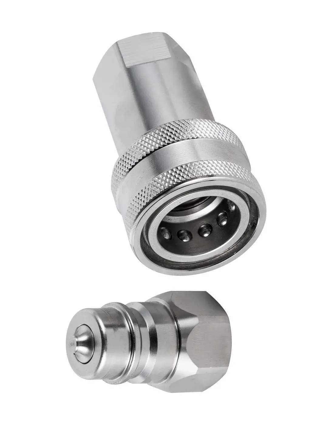 1Set Hydraulic Quick Coupler ISO-A 1/2 Inch BSP Fitting for Industrial Hydraulics Systems
