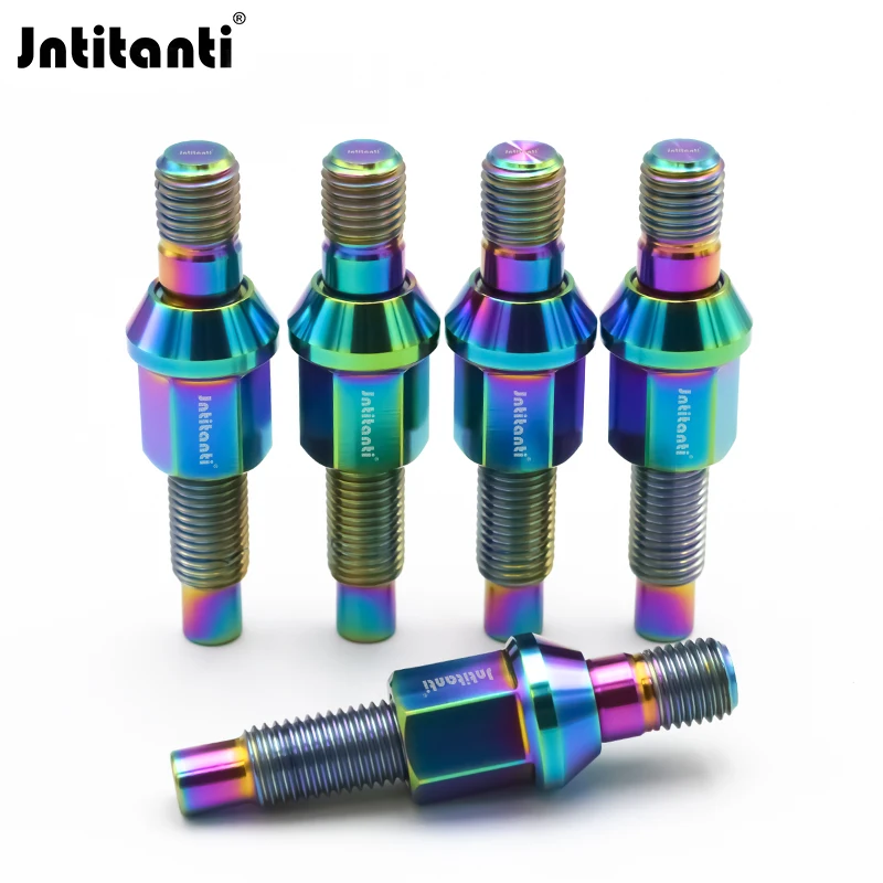 

Jntitanti M14*1.25mm racing parts Gr.5 titanium wheel stud conversion kits M14*1.25mm for BMW MINI Rolls-royces racing