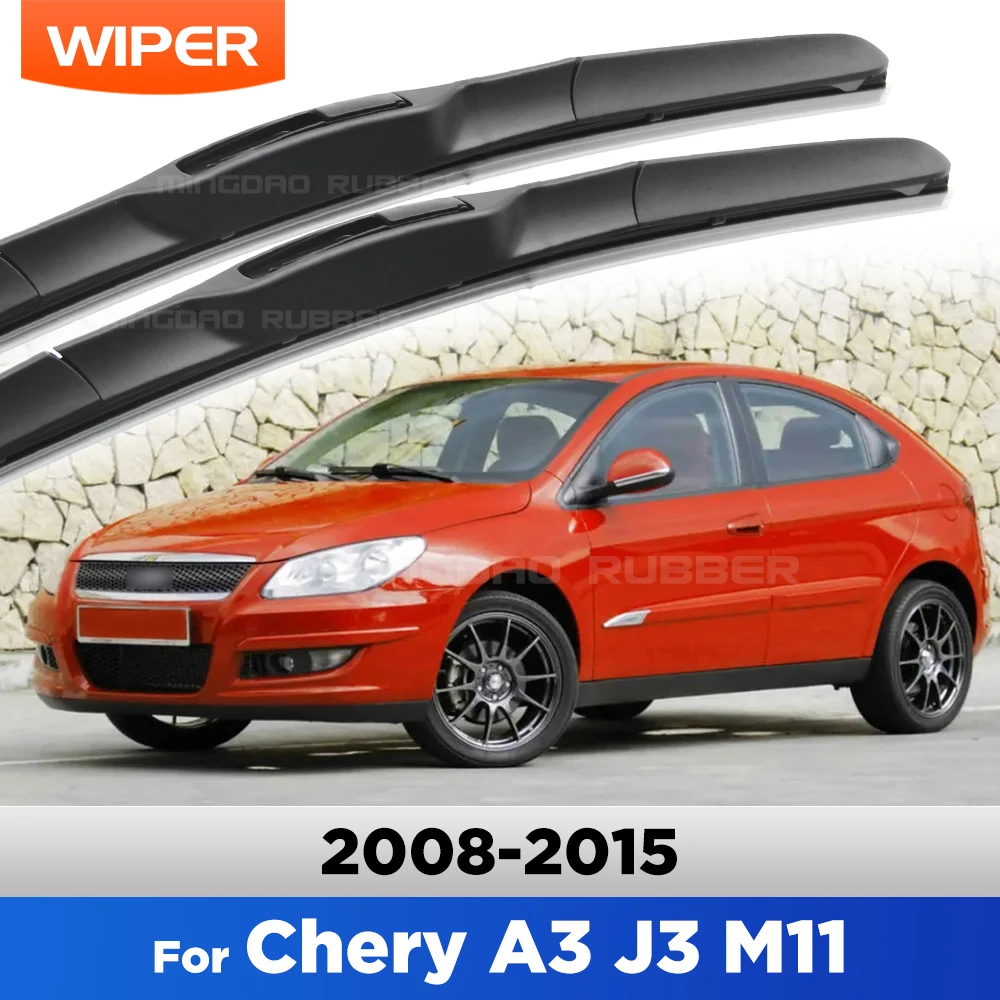 

CREATROAD Wiper Blades For Chery A3 J3 M11 2008-2015 2009 2010 2011 2012 2013 2014 OEM Quality Silent Windshield Wipers 24"+20"