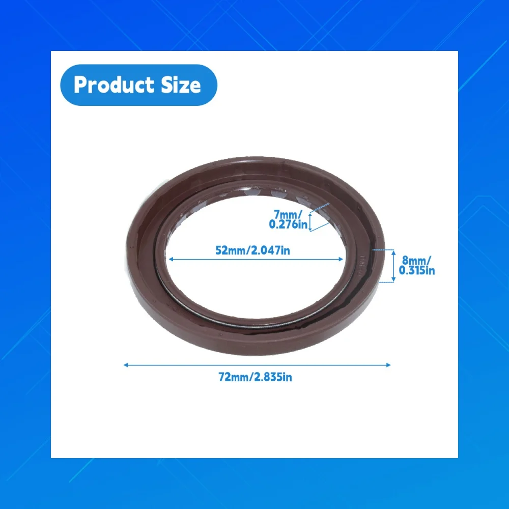 

52x72x7/8 мм сальник высокого давления FKM подходит для сальника марки Rexroth A8VO107 DMHUI