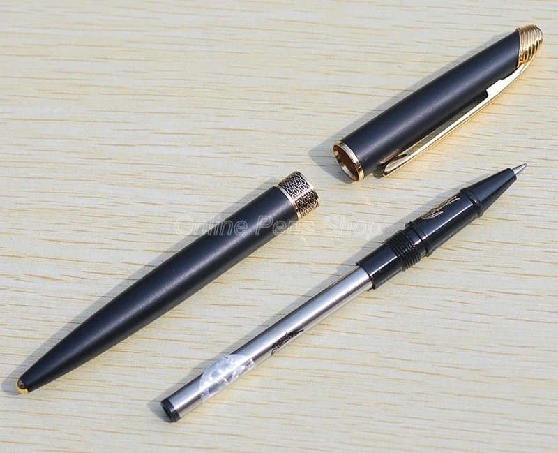 Crocodile Frosted Black Metal Roller Ball Pen CR222