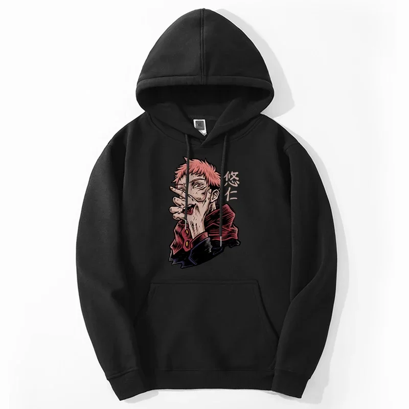 Jujutsu Kaisen Japan anime hoodies sweatshirts men Gojo Satoru Harajuku graphic hoody loose casual fleece streetwear sportswear