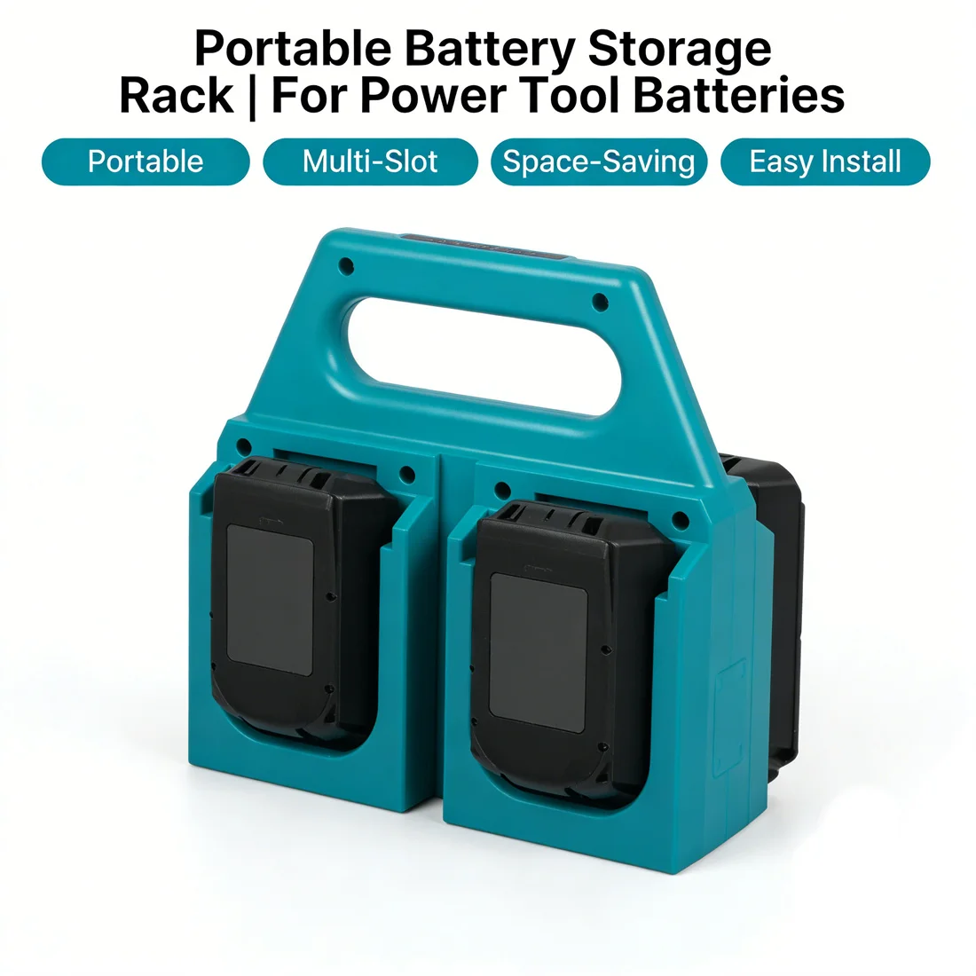 4/6 Slot Durable Battery Storage Case Compatible For Makita 14V/18V Lithium-Ion Tool , Sturdy Design for for Makita Batteries