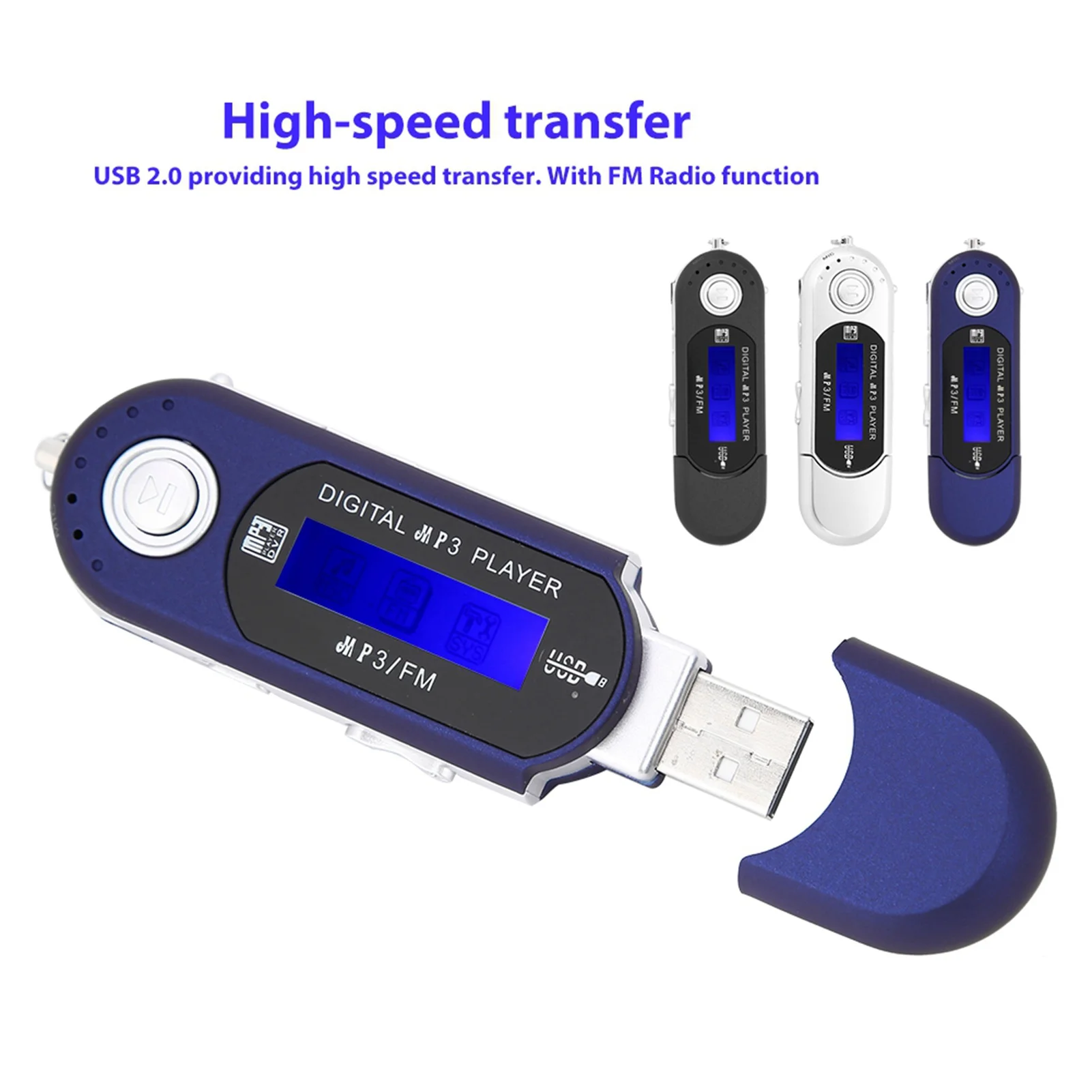 مشغل موسيقى محمول مشغل موسيقى رقمي مع شاشة LCD USB MP3 مشغل موسيقى رقمي مدرسة صنعة جيدة للمنزل #4