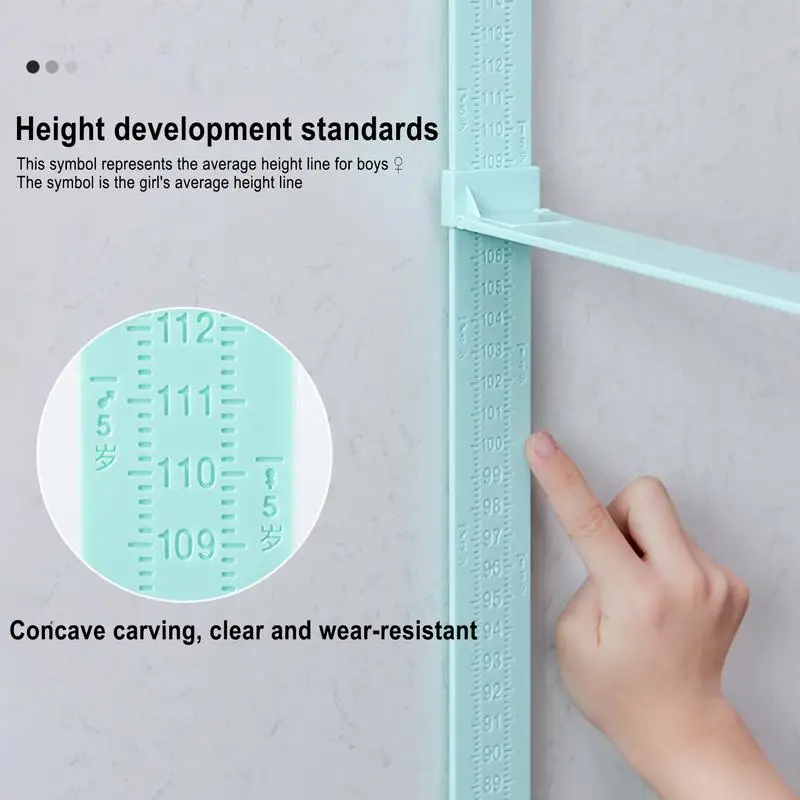 Children Height Measuring Rulers Reusable & Removable Kids Growth Chart Ruler For Boys & Girls Child\'s Room Nurseries Wall Decor