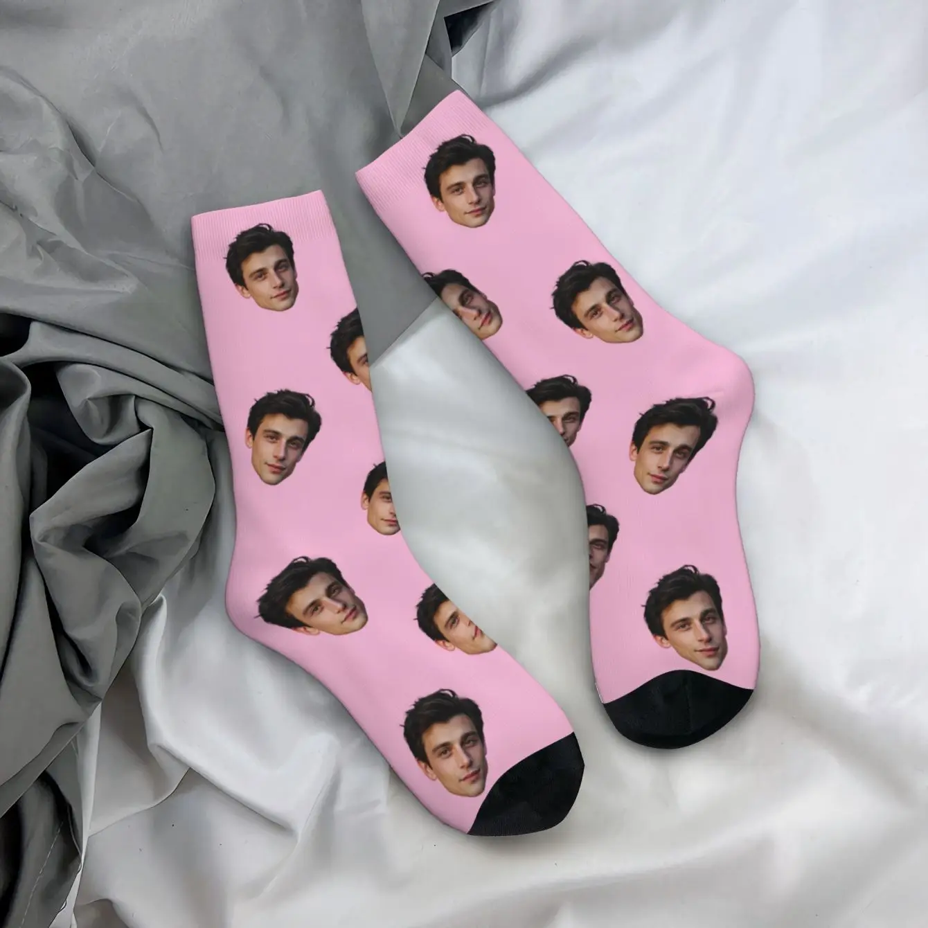 Op maat gemaakte gezichtsvormige sokken Unisex op maat gemaakte sokken Gepersonaliseerde fotosokken Fotosokken Op maat gemaakte sokken als cadeau