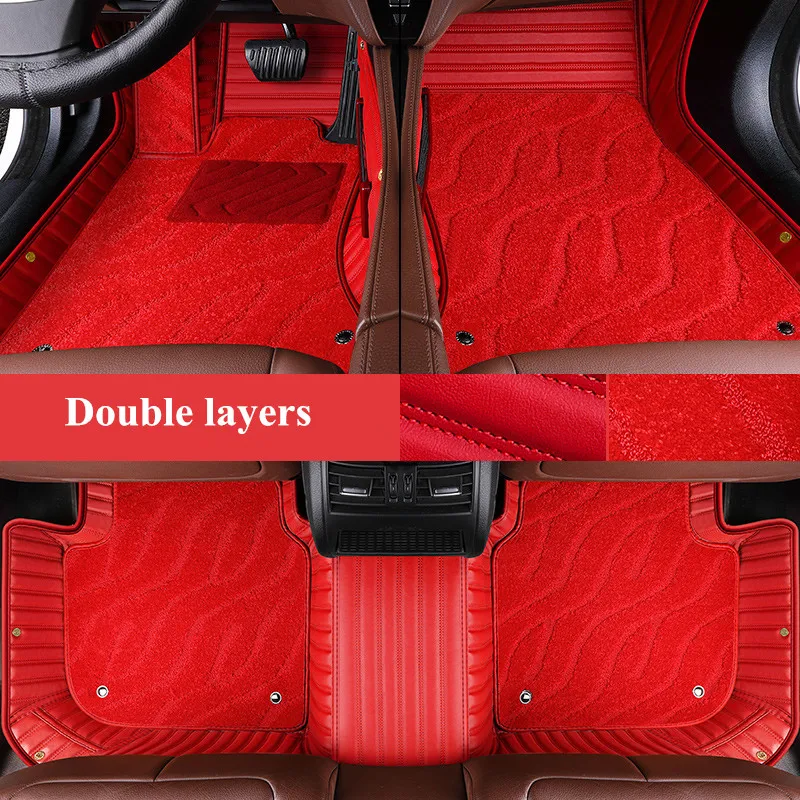 Top quality! Custom special car floor mats for Jeep Wrangler JL 2024-2018 4 door waterproof double layers carpets,Free shipping