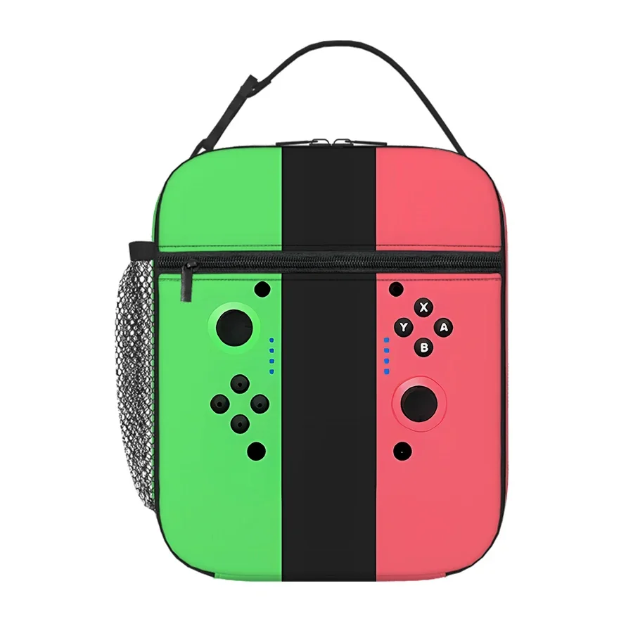 Games Console Handheld Lunch Bag For Boy/Girls Children Best Gifts 2D Flat Cartoon Thermal Insulation Lunch Box Bag Picnic Bag