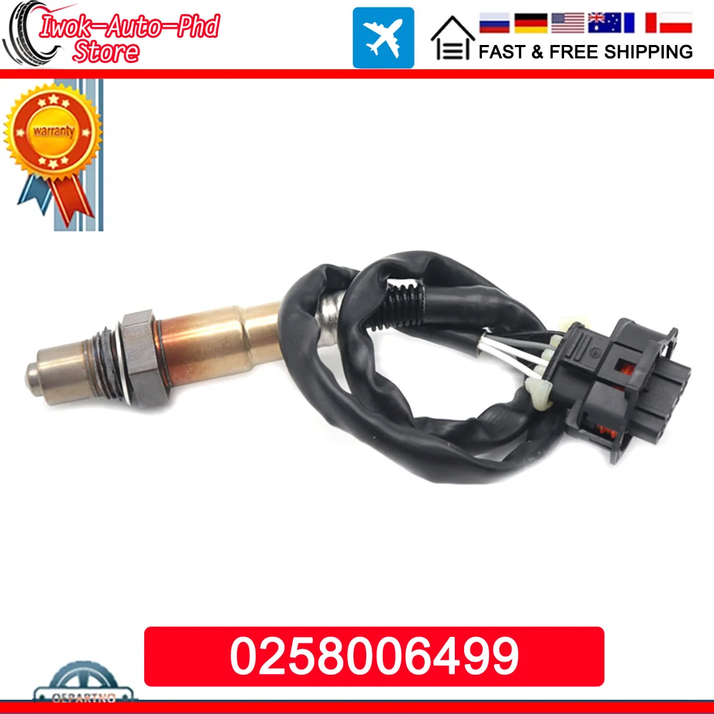 자동차 공기 연료 비율 람다 O2 산소 센서 신제품 0258006499 오펠 아길라 A G H J 인시그니아 1998-2018 0258986602 91021621 9199470