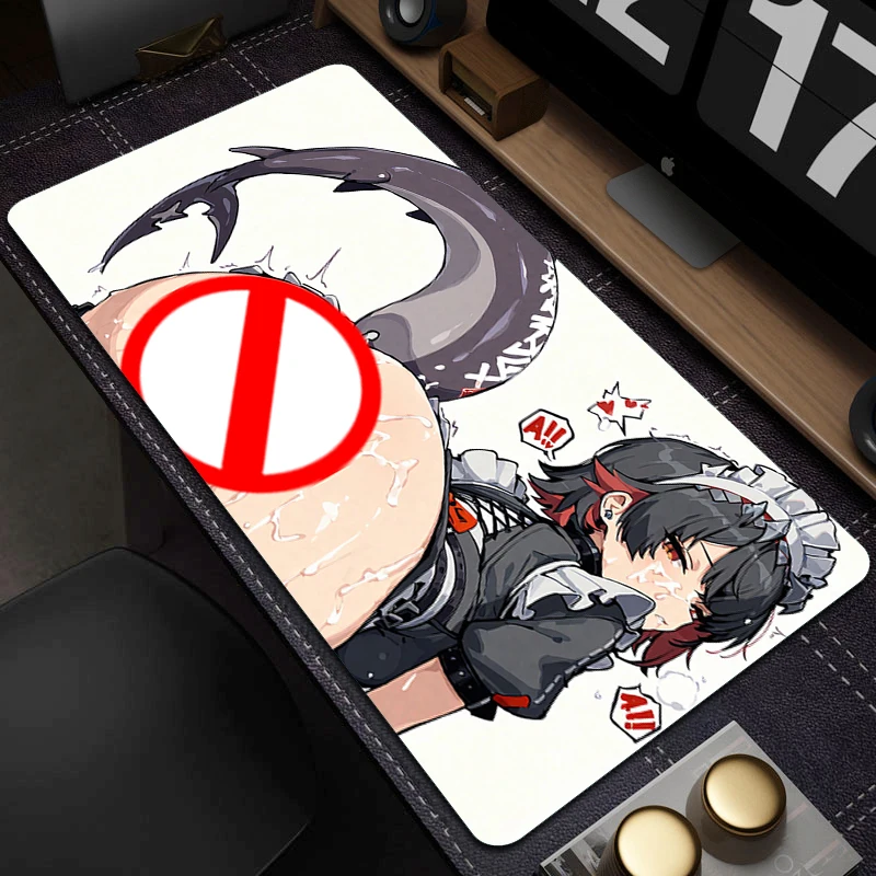 Anime Mouse Pad Big Boobs Notebook Computer Mousepad Gamer Sexy Nude Large Nipple Mouse Mat Hentai NSFW R18 Non-Slip Table Mat