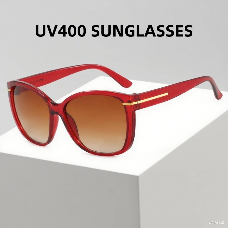 

Fashion Large Frame Sunglasses New Fashion Show Street Photography Personalized High-end Glasses UV400 Shades Eyewear