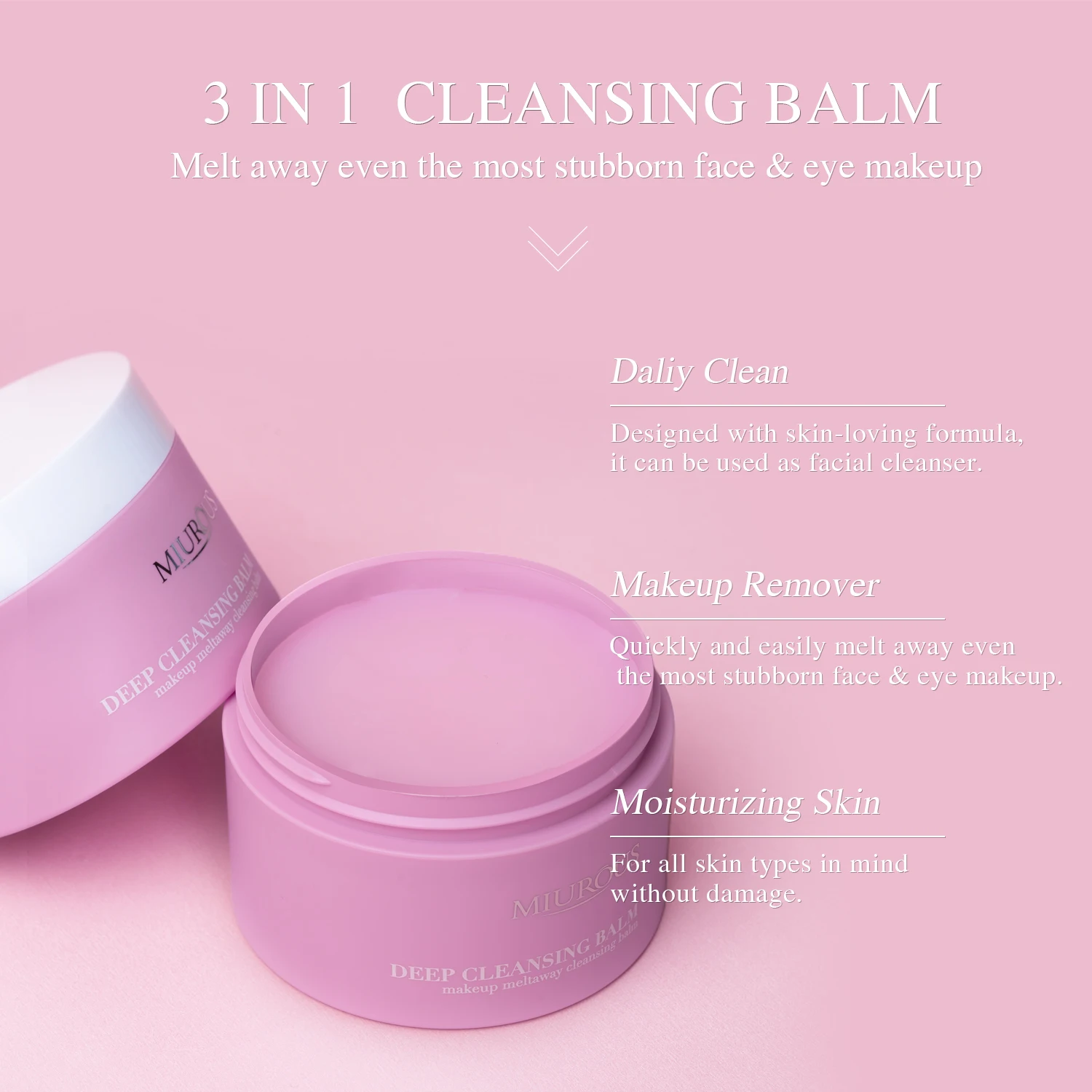 New Korean Skincare Face Make Up Cleansing Balm  Clean Pore Cleanser Skincare Cleansing Cream Beauty Makeup Remover