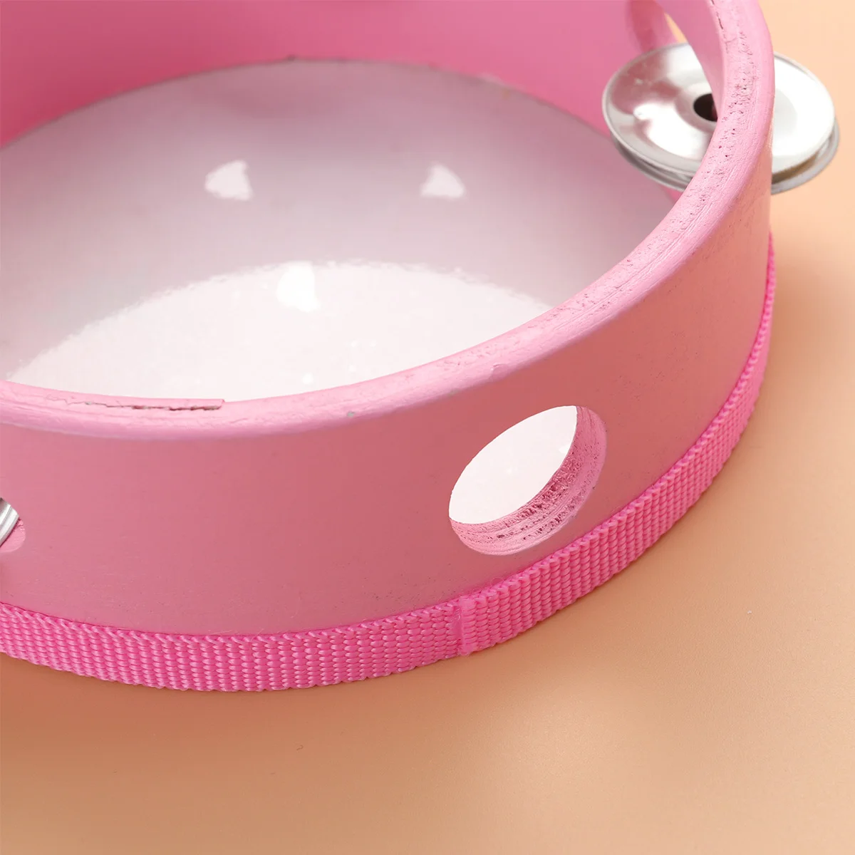 

15cm Hand Painted Tambourine Kids Musical Toys Wood Drum Cartoon Bells Percussion Instrument Small Hands Grasp Shake Sound Great