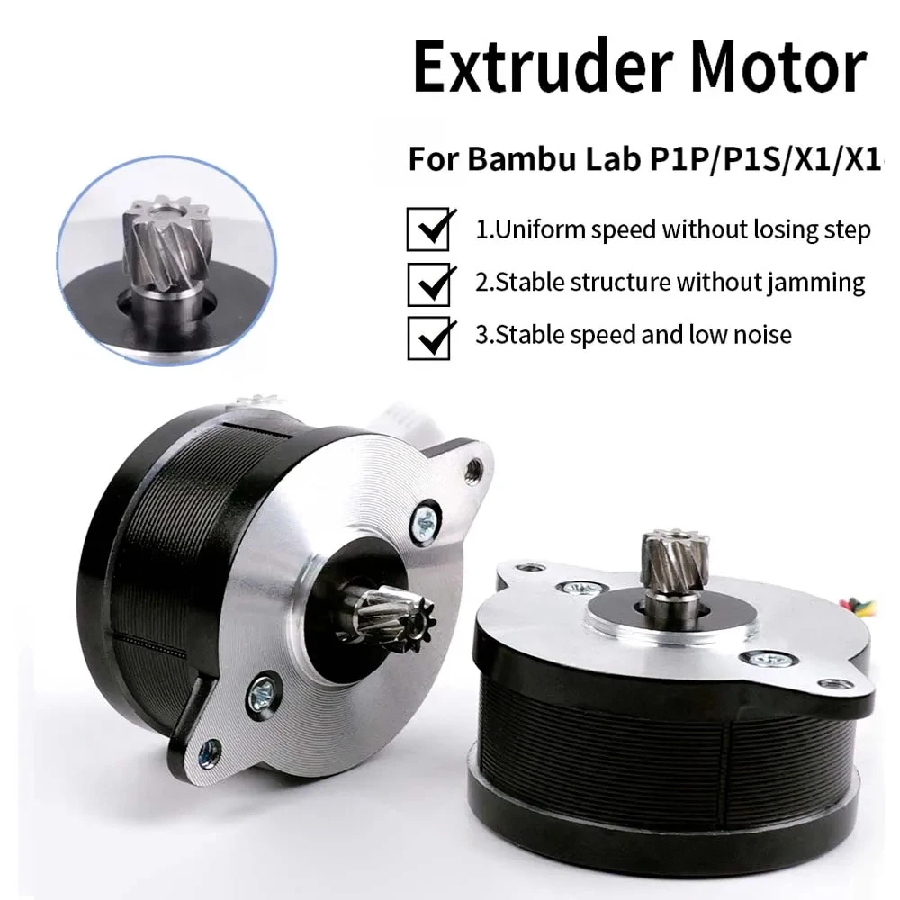 

Экструдер для двигателя Bambu Lab X1/P1 36, круглый шаговый двигатель, 9-зубчатая винтовая шестерня для 3D-принтера Bambulab X1/X1C/P1P/P1S