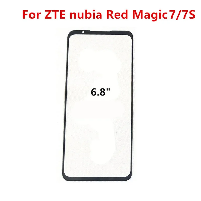 Front Glass For ZTE Nubia Red Magic 9 Pro Plus 8 6 6R 6S Pro 7 Pro Play Touch Screen LCD Display Out Panel Repair Parts + OCA