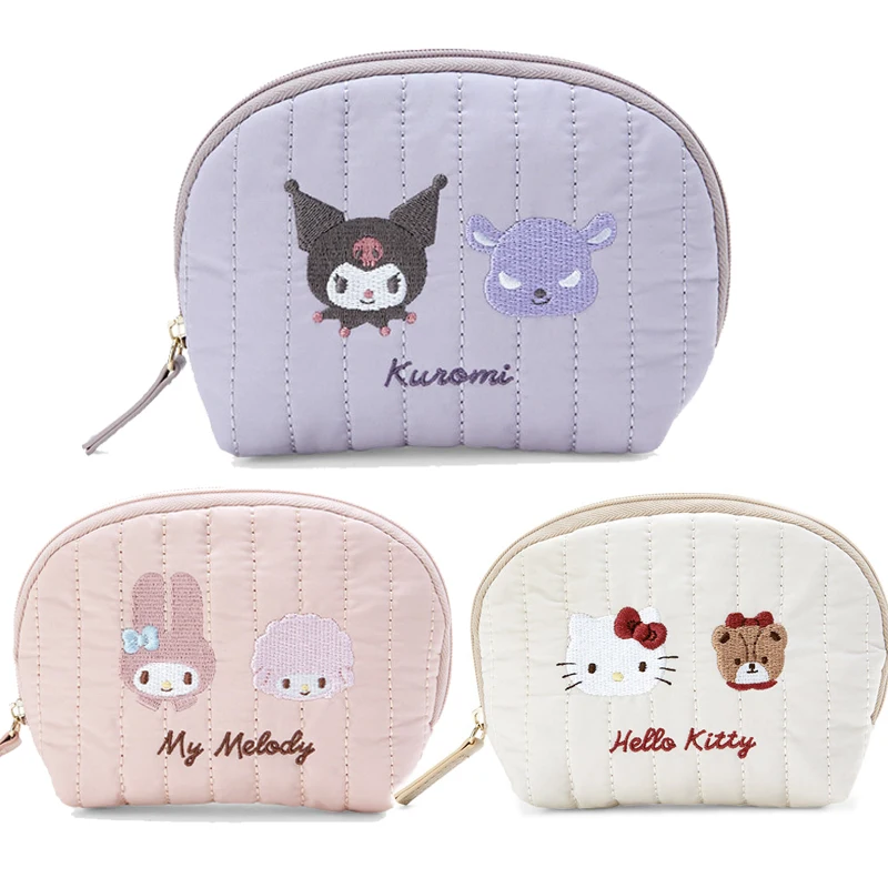 

Sanrio Mini Storage Bag for Girls Cute Kuromi My Melody Portable Travel Cosmetic Bag Hello Kitty Cartoon Sanitary Napkin Bag