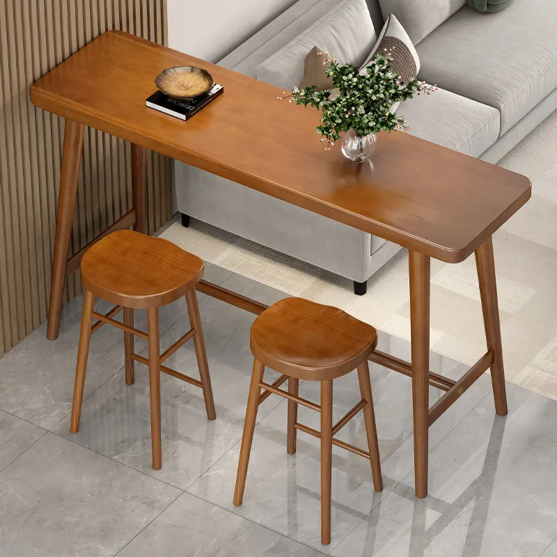

Solid Wood Retro Bar Tables Balcony Leisure American Simplicity Bar Tables Living Room Furniture Tavola Da Tavola YS40CC