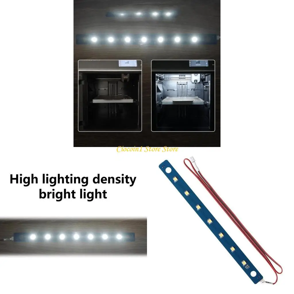 

Светодиодные ленты высокой яркости для 3D-принтера AD 5M. Простая установка и повышение видимости 71,5 мм.