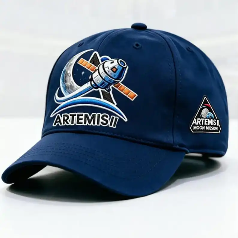 Custom Artemis II Mission Hat, Rocket Launch Back To The Moon 2026 Space Cap, Moon Landing Orion SLS Rocket Launch Gift