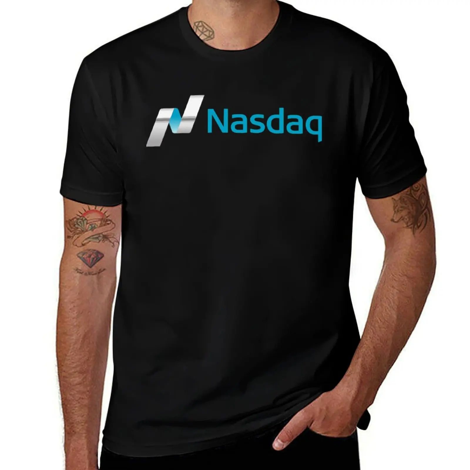 Футболка Nasdaq stock For Fans, базовая комфортная футболка для мужчин
