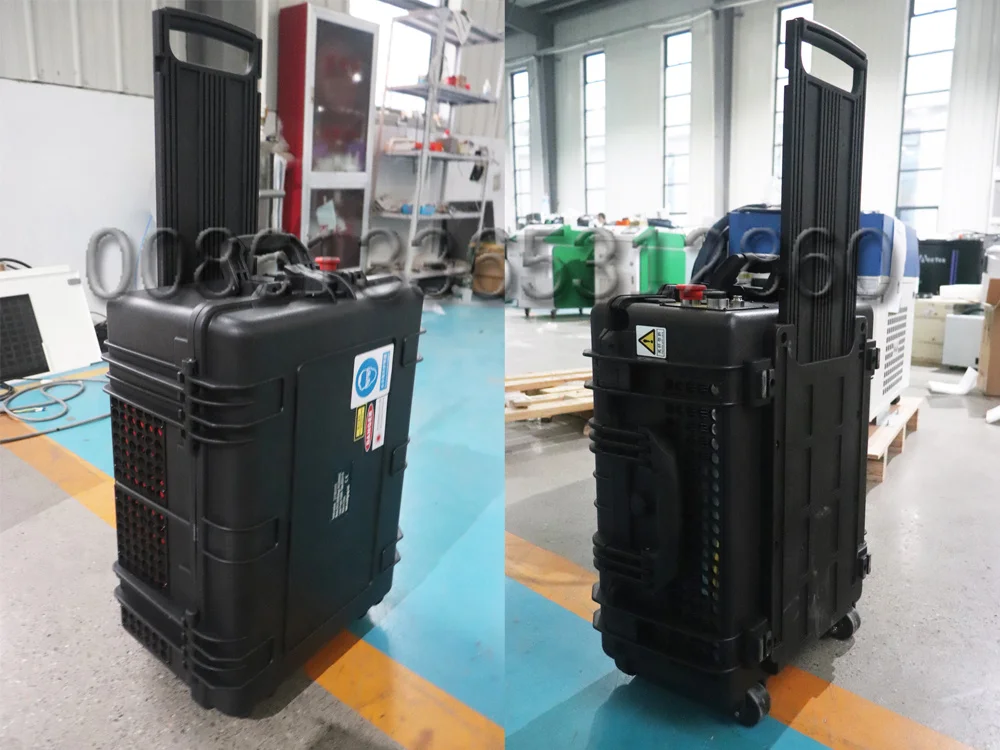 Rust Surface Paint Removing 100w 200w 300w Cleaner for Metal Luggage Suitcase Pulse Fiber Laser Cleaning Machine