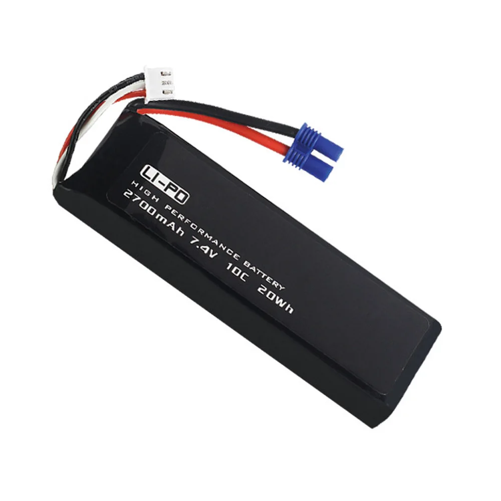 7.4V 2700mAh lipo battery for Hubsan H501C H501S X4 RC Quadcopter Drone spare parts 7.4V high capacity EC2 Plug 10C 20WH battery