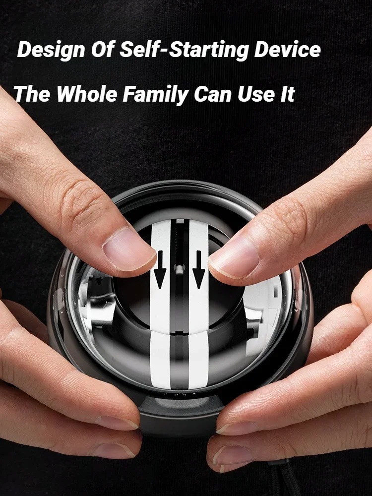 Exerciser Muscle Power Ball Unterarm Fitnessgeräte Gyroskop Power Ball Gyro Handgelenk Booster Trainer Hand Übung Grip Glow