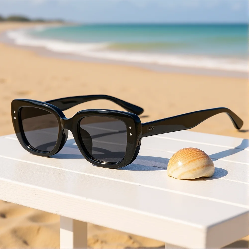 Trendy Thick Wide Edge Sun Glasses Women Oversized Square Sunglasses Outdoor Driving Fishing Shades UV400 Shades