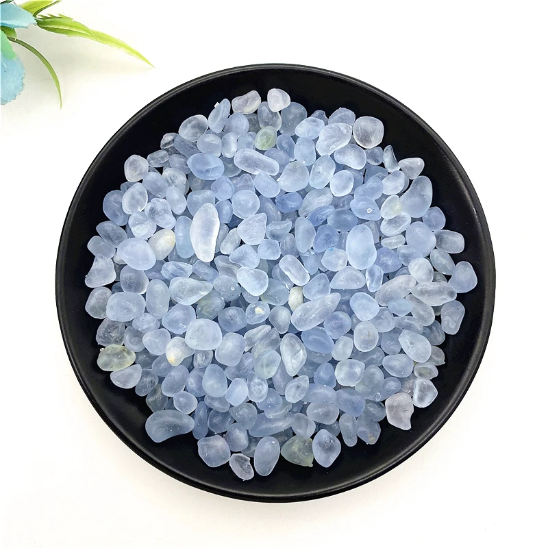 Beautiful 50g Natural Blue Celestine Gravel Specimen Home Decor for Aquarium Healing Crystal Energy Natural Quartz Crystals