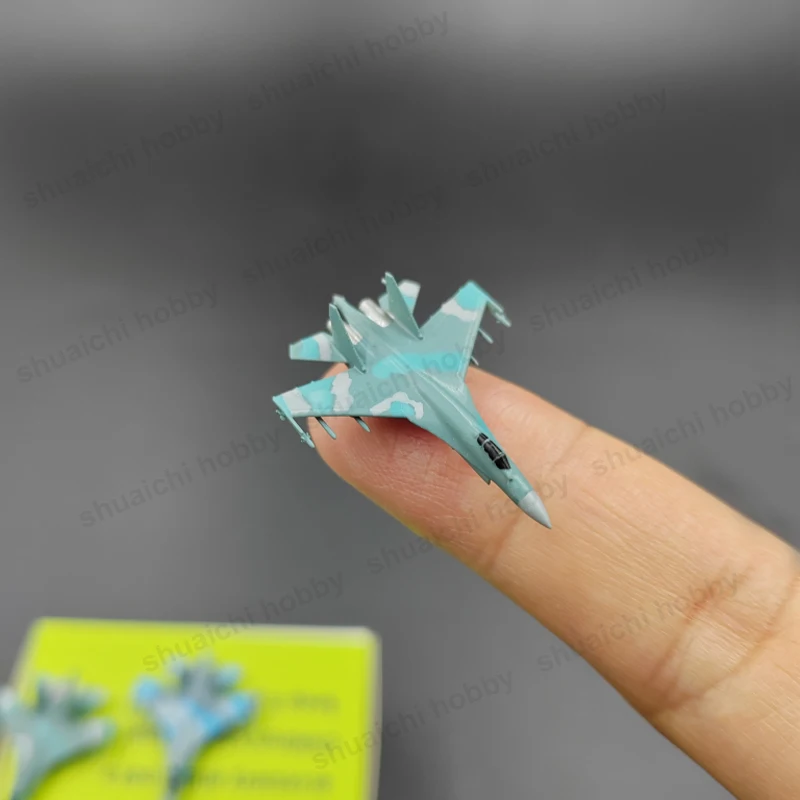 1Set 1/700 Scale Su-35 Su-27 Aircraft Model Colored Russian Flanker Series Fighter Aeroplane Miniature Plane Toys for Display