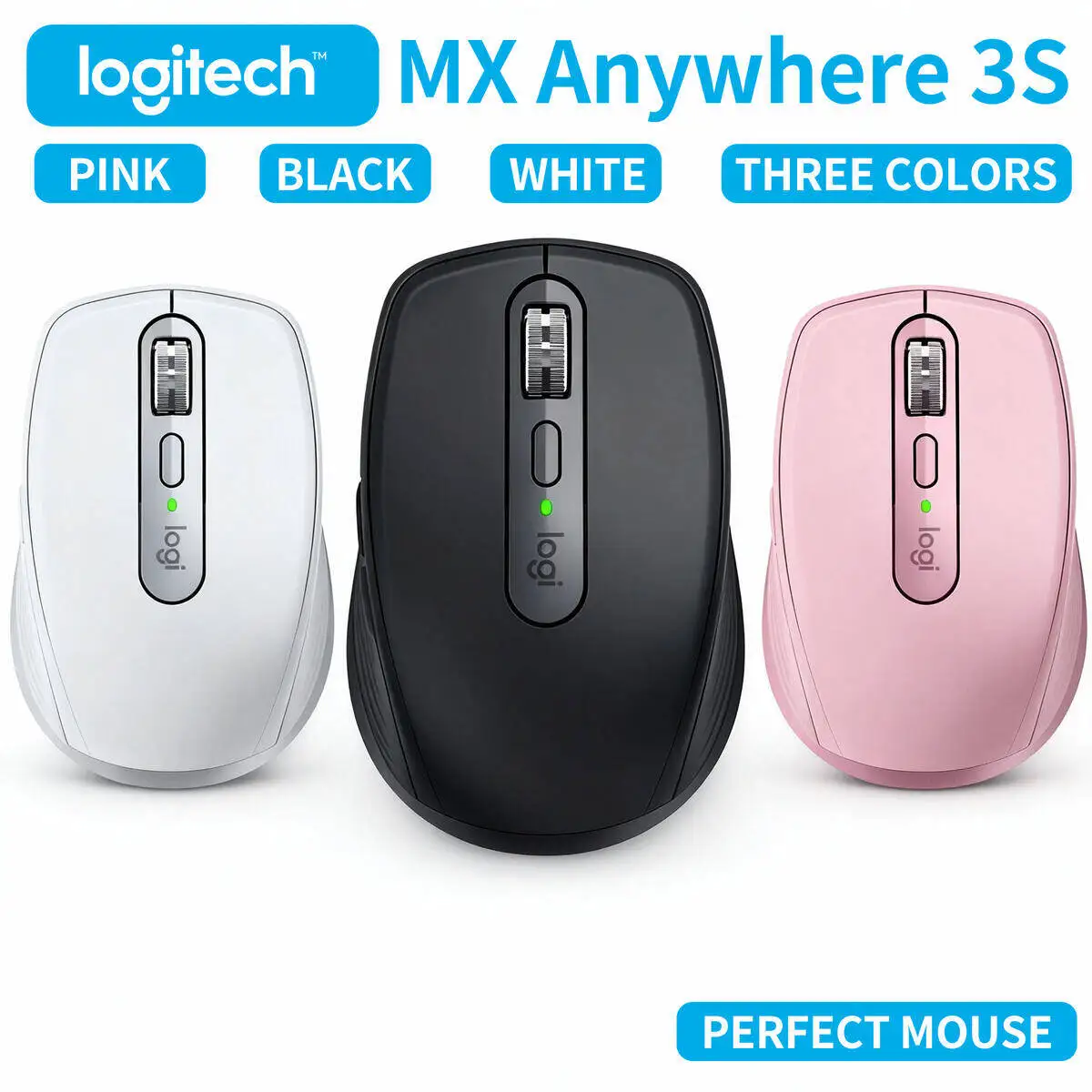 

Logitech MX Anywhere 3S by Logitech – Bluetooth, Fast Charge, 70-Day Battery, Compact Ergonomic Design