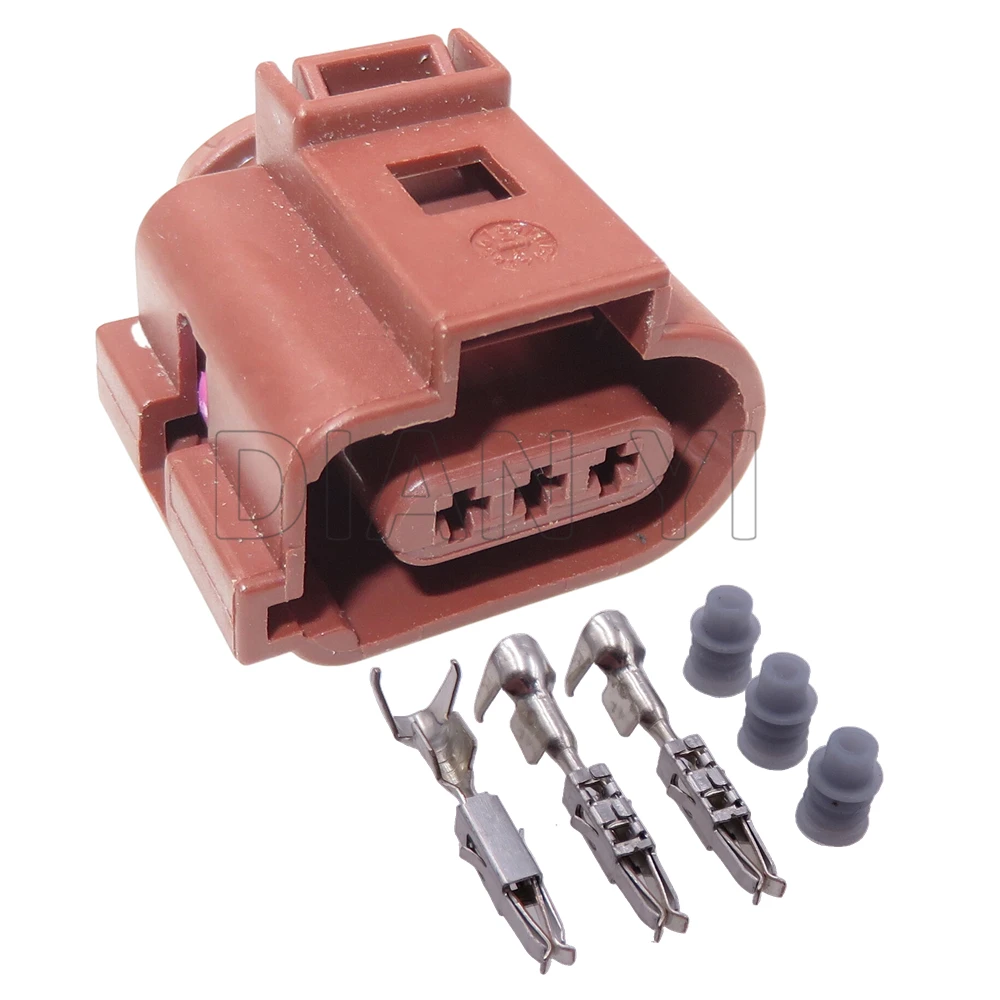 1 Set 3 Way AC Assembly Car Wiring Terminal Connector 3B0973703A Auto Waterproof Socket with Cables