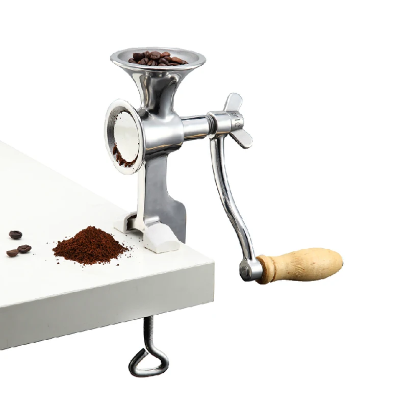 Imagem -03 - Manual do Agregado Familiar Moedor de Grãos Soja Farinha Manual Café Cereais Alimentos Handheld Trigo Erva Moinho Cozinha Aço Inoxidável