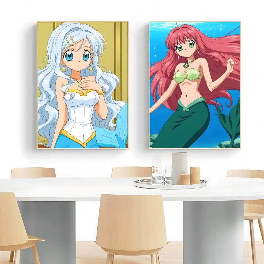 Anime Magical Mermaid Melody Poster Wall Art Print Decorative Mural Home Decor Gift Unframed