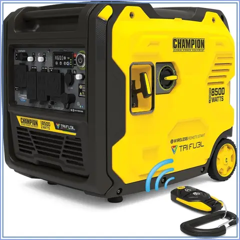 8500-Watt Remote Start Tri Fuel Portable Inverter Generator for Home Backup and RV