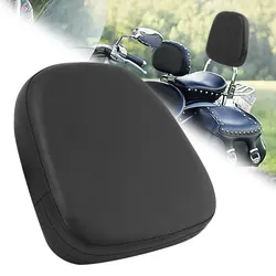 Black Motorcycle Universal Backrest Sissy Bar Cushion Pad For Harley For Kawasaki For Honda For Suzuki For Yamaka For BMW