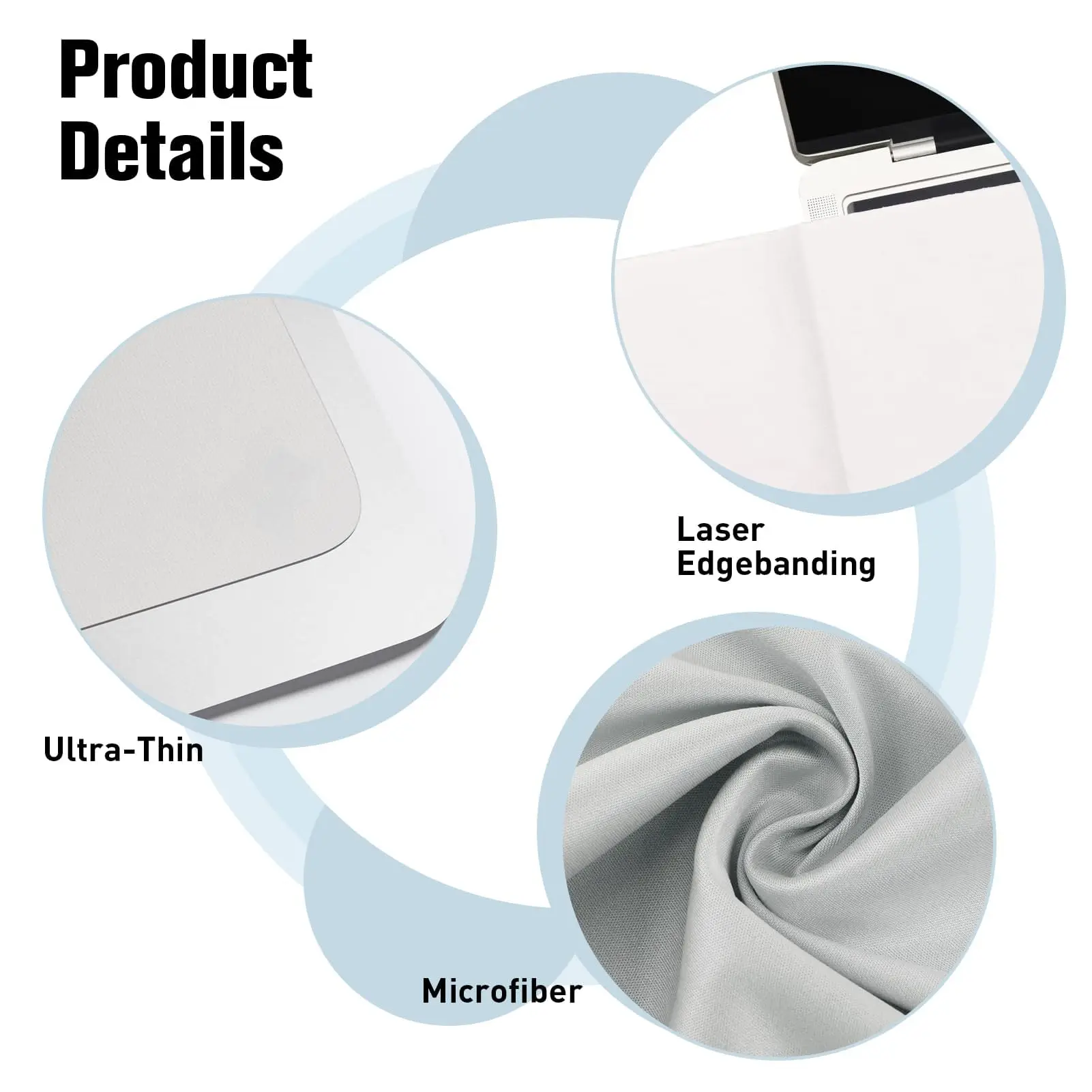 قطعة قماش لتنظيف الشاشة متوافقة مع ماك بوك برو 13 بوصة و14 بوصة وماك بوك اير 13 بوصة تحمي الأوساخ والخدوش للكمبيوتر المحمول K