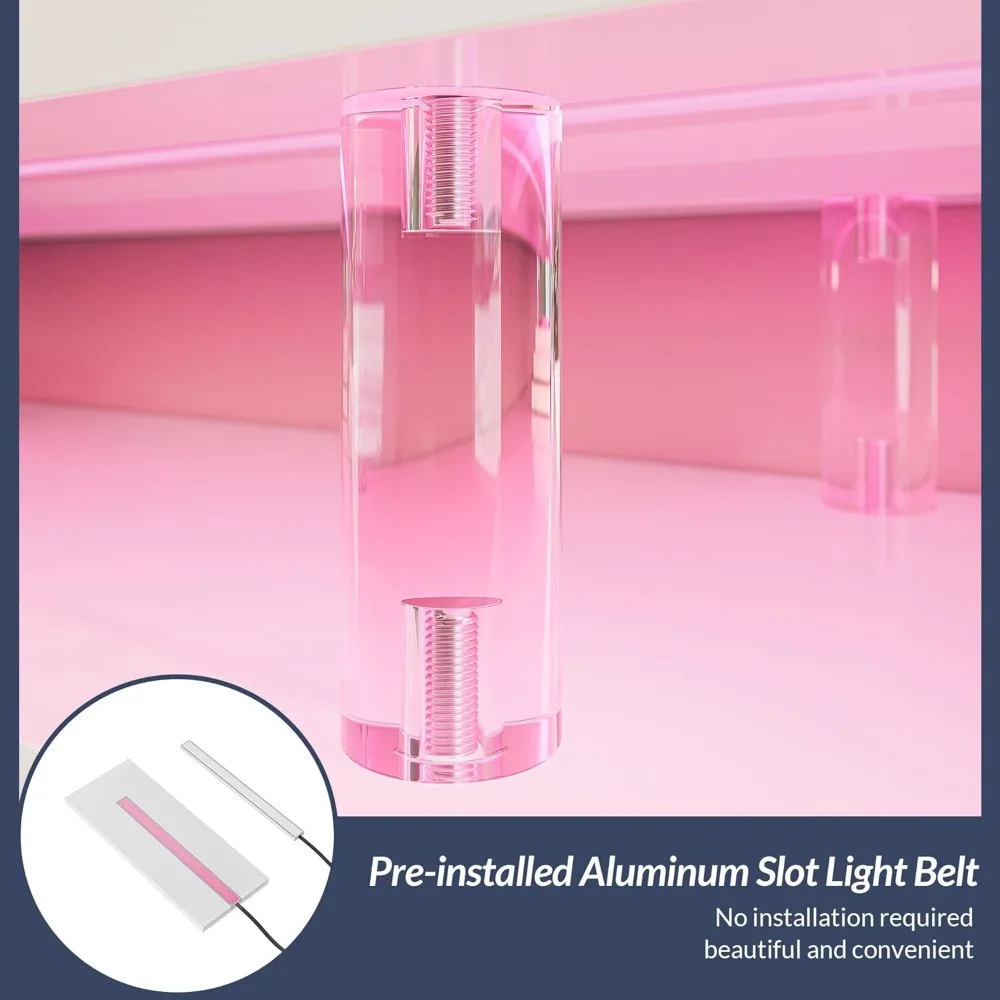 BELLEZE 79 Soporte para TV para televisores de hasta 85, centro de entretenimiento con luz LED y 42 calentadores de chimenea eléctrica, gabinete de almacenamiento con USB