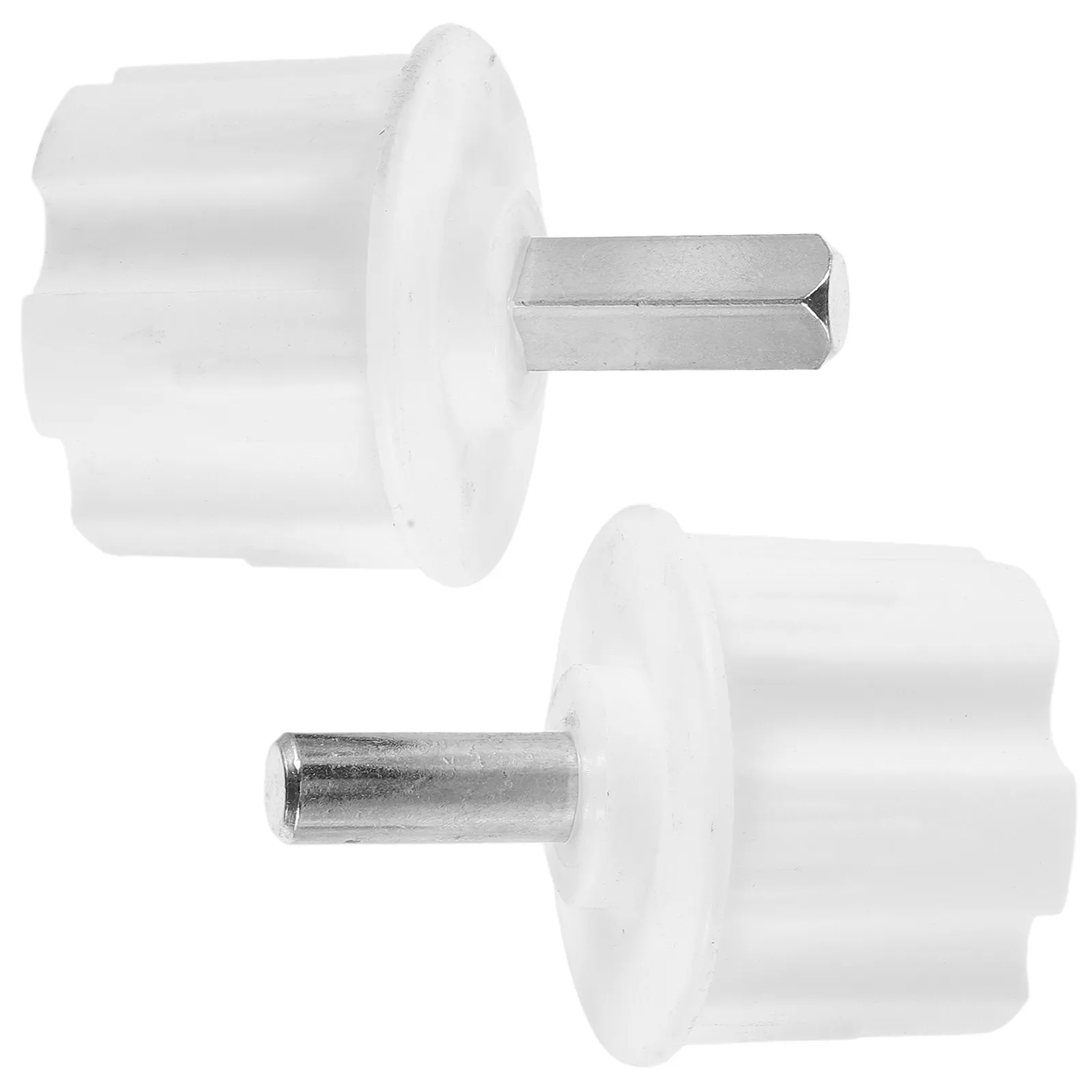 2Pcs Shade Canopy Tube Adapter Square Round Roller Shade Tube End Caps Weatherproof Outdoor Awning Hardware for Patio Balcony