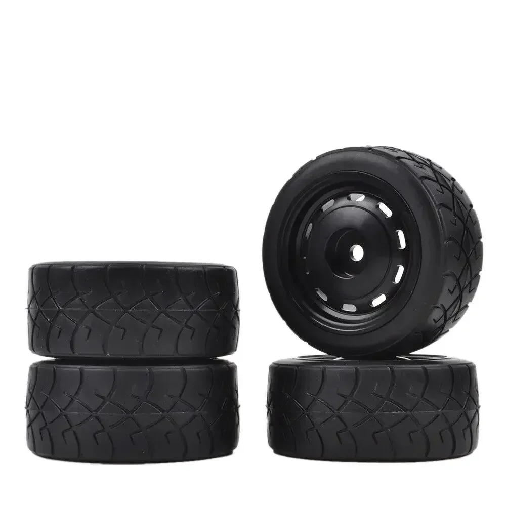 ล้อแม็กซ์อลูมิเนียมอัลลอยด์ 4 ชิ้น พร้อมยาง สำหรับรถ Tamiya Mini M03 M04 M05 M06 SW01