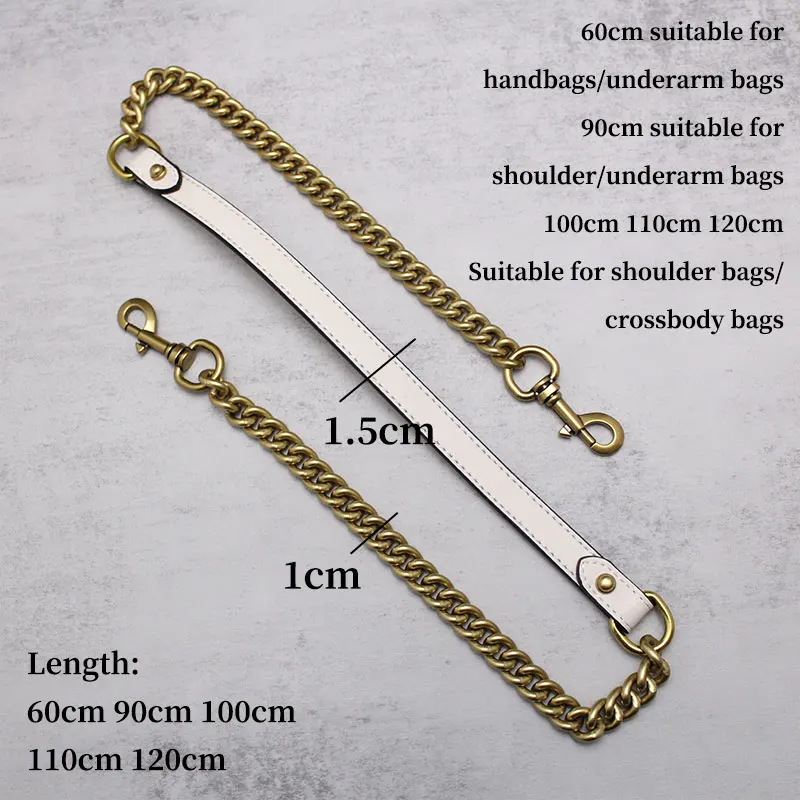 TINBERON Chains Bag Strap Handbag Handles Shoulder Strap Luxury Vintage Gold Bag Chain Strap Accessories for Handbags Bag Straps