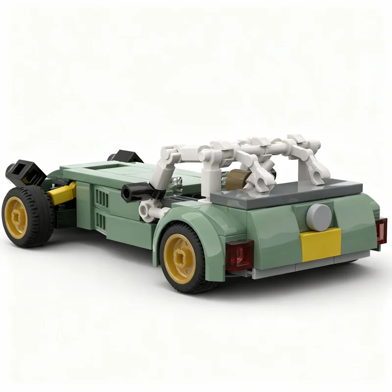 195 elementów MOC City Champions Caterham Seven Cup Model Klocki Konstrukcyjne Zabawki DIY Prezenty Świąteczne Kreatywny Pomysł Edukacja